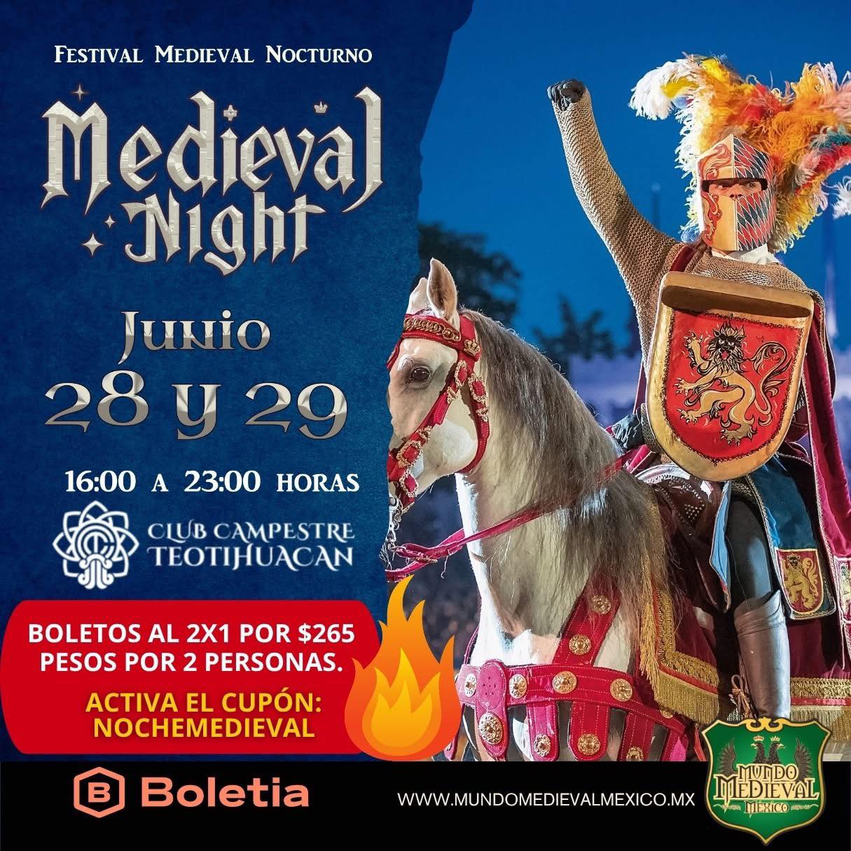 Festival Medieval Nocturno en Teotihuacán