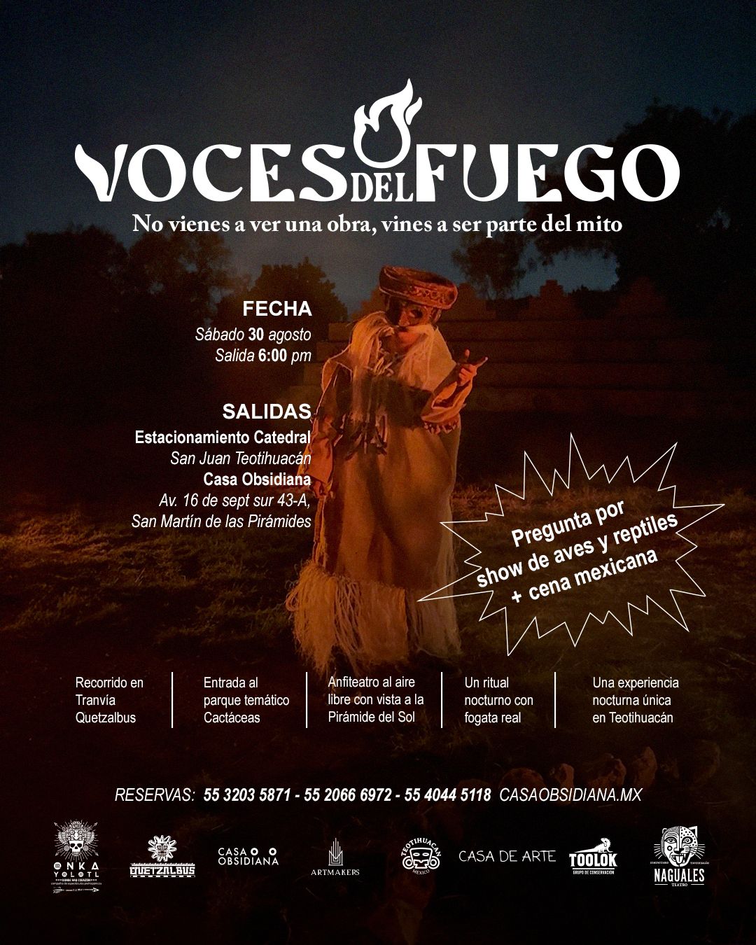 Voces del fuego 30 de Agosto