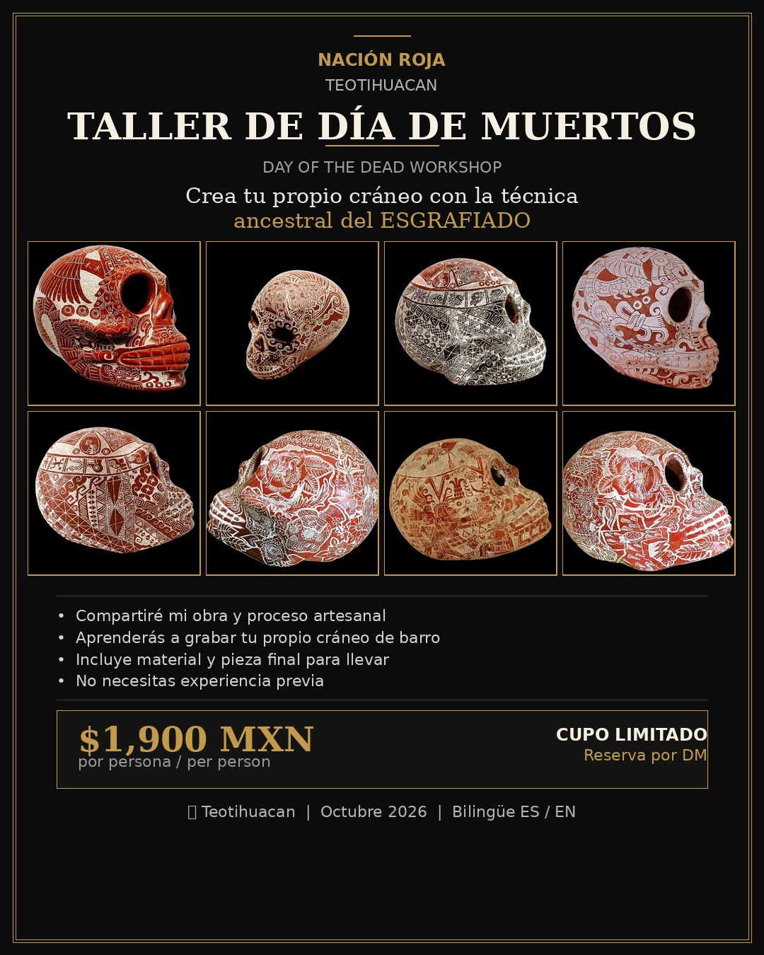 Taller Esgrafiado “Día de muertos”